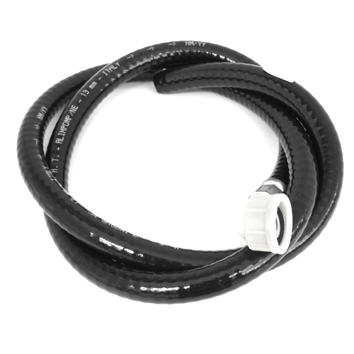 flexible curved elbow outlet reinforced inox hose